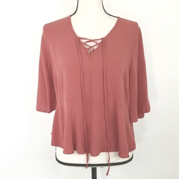Mossimo Supply Co. Tops - MOSSIMO Melon Boho/Peasant-Style Top, size M